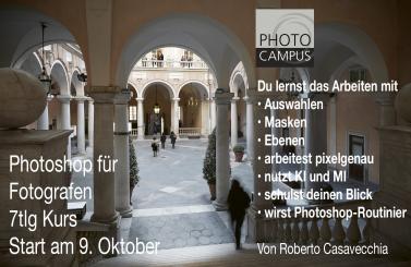 Photoshop für Fotografen. 7teiliger Videokurs von Roberto Casavecchia 